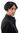 90983-ZA103 Lady or Men Party Wig Halloween Fancy Dress short black middle parting