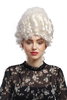 Lady Party Wig Fancy Dress Baroque Renaissance Beehive white Marie Antoinette Queen Aristocrat