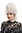 Lady Party Wig Fancy Dress Baroque Renaissance Beehive white Marie Antoinette Queen Aristocrat