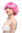 90862-ZAC5B-ZA28 Lady Party Wig Halloween short wild voluminous style two pink hues mixed