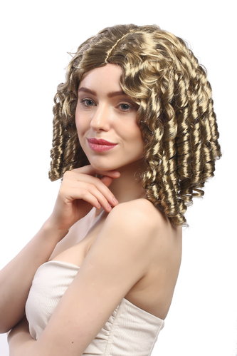 Lady Party Wig Cosplay Baroque Victorian Gothic Lolita style curls coils middle parting Ash Blond