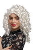 Lady Party Wig Fancy Dress Baroque Victorian Gothic Lolita white coiling curls Queen Noble Woman