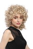 91074-ZA83 Lady Party Wig Halloween Fancy Dress blond blonde shoulder length curly 80s