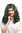 Lady Party Wig Fancy Dress Cosplay Mermaid green blond strands baroque coils curls middle parting
