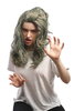 Lady Party Wig Grey Green Mermaid Siren Water Sprite Underwater Zombie Alien long wavy hair