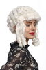 Lady Party Wig Halloween Cosplay Baroque Colonial Victorian curls coils strands white Pompadour