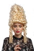 90867-ZA88 Lady Party Wig Halloween historic Cosplay Baroque Beehive blond curly Marie Antoinette