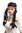 Lady Party Wig Fancy Dress Indian woman Native American Squaw Hippie long braided strands headband