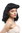 Lady Party Wig Halloween Fancy Dress black quiff Rockabilly Southern Belle Colonial Civil War Pinup