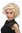 Lady Party Wig Halloween Fancy Dress bright blond short curly quiff movie star vintage retro 50s