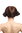 Lady Party Wig Fancy Dress traditional East Europe hairdo 2 hairbuns on side brown