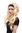 86380-ZA02 Lady Party Wig Halloween long golden blond straight with black headband 23"