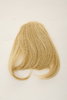 Hair Piece Clip-in Bangs Fringe long framing heat resistant fiber styleable gold blond