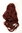 90607-35 Halfwig Hairpiece Extension with braided hair circlet long wavy red brown dark auburn 23"