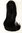WH5040-1B Halfwig Hairpiece Extension with black hair hoop very long straight off black 25"