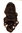 WH5044-2T33 Halfwig Hairpiece Extension with black hair hoop very long wavy mahogany brown mix 25"