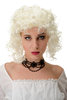 Lady Party Wig bright blond ringlets curls shoulder length Southern Belle Georgian Victorian