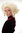 Historic Lady Party Wig Halloween platinum blond teased volume curls curled Victorian Baroque