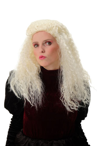 PT0030-K61 Lady Party Wig Carnival Halloween long kinks kinked curls quiff volume long