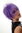 BLUE144-T2404 Lady Quality Wig short naughy spiky 80s style teased Wave Punk purple violet