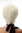 BLUE144-1001 Lady Quality Wig short naughy spiky 80s style teased Wave Punk white/white blond.