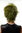 BLUE144-T2609 Lady Quality Wig short naughy spiky 80s style teased Wave Punk green