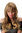 Lady Quality Wig beautiful curls water wave long brown blond highlights fringe bangs