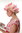 4204-P88 Lady's wig carnival Halloween housewife curlers blond lightblond trashy drag queen
