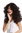 Wig Lady Women Halloween Carnival very voluminous Mane curls curly dense black brown mixed