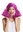 Wig Lady Women Halloween Carnival Cosplay purple girly Lolita 3 bushy pigtails middle-parting