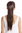 Srosy-6 Hairpiece PONYTAIL with comb and snapwrap long straight dark to medium brown 21"