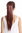 Srosy-33 Hairpiece PONYTAIL with comb and snapwrap long straight dark red brown auburn 21"