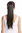 Srosy-3 Hairpiece PONYTAIL with comb and snapwrap long straight dark brown 21"