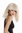 Wig Ladies Women straight voluminous short wide bangs fringe blond Android in 80s Science Fiction