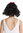 Cute Wig Lady Women Cosplay fringe bangs black shoulder-length Longbob wild wavy red ribbon Lolita