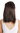 90832-ZA2 Wig Ladies Men Halloween Carnival mullet dark brown teased 80s
