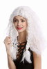 Wig Women Men long white thick braided plaits Ice Princess Snow Queen or old Viking Barbarian