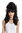 GF-W2418-1B Quality Lady Wig Baroque 60s Beehive Retro Bun curly long black Pop Singer