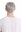 Men Gents Wig short casual to wild backcombed teased up youthful modern look silver gray grey