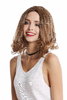 Lady Quality Wig short shoulder length Bob straight but curly tips strawberry blond middle-parting