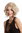 Lady Quality Wig short shoulder length Bob Longbob straight middle-parting curved tips blond mix