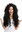 Quality Lady Cosplay Wig very long massive volume curls curly mane black fiery Latin Diva