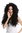 Quality Lady Cosplay Wig very long massive volume curls curly mane black fiery Latin Diva