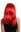 Wig Lady Women Halloween Carnival Cosplay straight long voluminous layered bangs fringe red