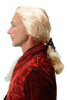 4287-P88 Wig Halloween Carnival blond baroque poet aristocrat aged fashion designer ponytail