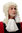 Men Man Quality Wig Historic Theater Baroque Noble Courtier Lord Judge long curls white blond