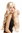 91392-ZA02 Lady Party Wig Halloween very long wavy light blond middle-parting Hippy Princess