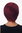 F2743-118 Lady Quality Wig Bob short voluminous straight parting burgundy red
