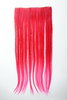 Halfwig 5 Micro Clip-In Extension long straight two extreme bright colours mix fiery red blue 23"