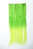 Halfwig 5 Micro Clip-In Extension long straight two bright colours mix neon & light green 23"